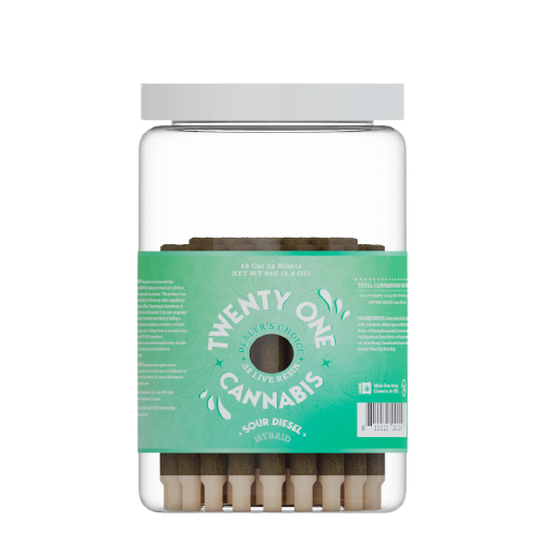 Twenty One Cannabis - 48ct 2g Blunt Jars
