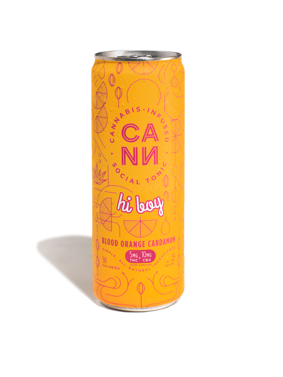 Hi Boy Blood Orange Cardamom D9+CBD Social Tonic - CANN