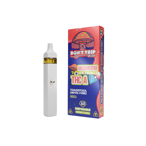 Don't Trip 2.5g THCA Diamond + Amanita Mushroom Extract Disposable - 5ct. Box