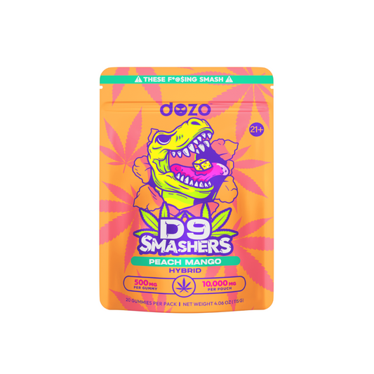 Dozo - 20ct. D9 Smashers Gummies - 500mg Cannabinoids/Gummy (5ct Display)