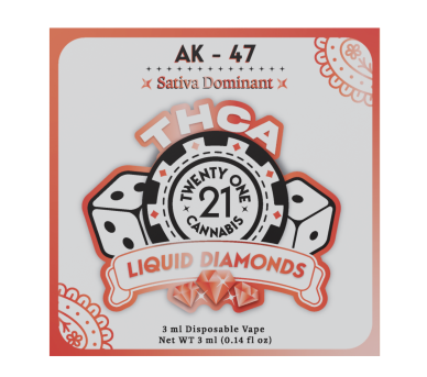 Twenty One Cannabis - 3g Liquid Diamonds THCA Disposable (6ct.)