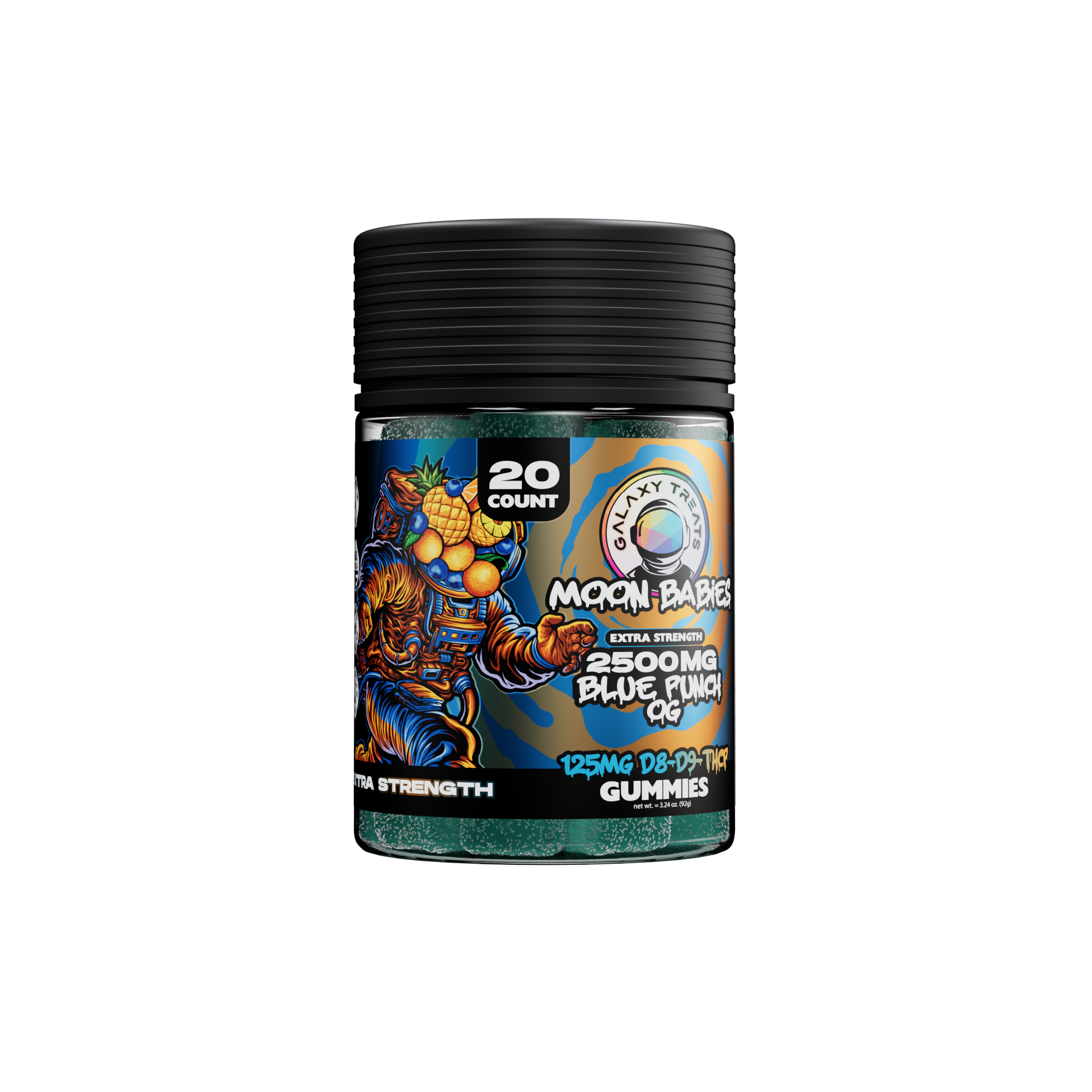 Galaxy Treats - 20ct. D8|D9|THCP Extra Strength Moon Babies Jar - 2,500mg (10ct.)