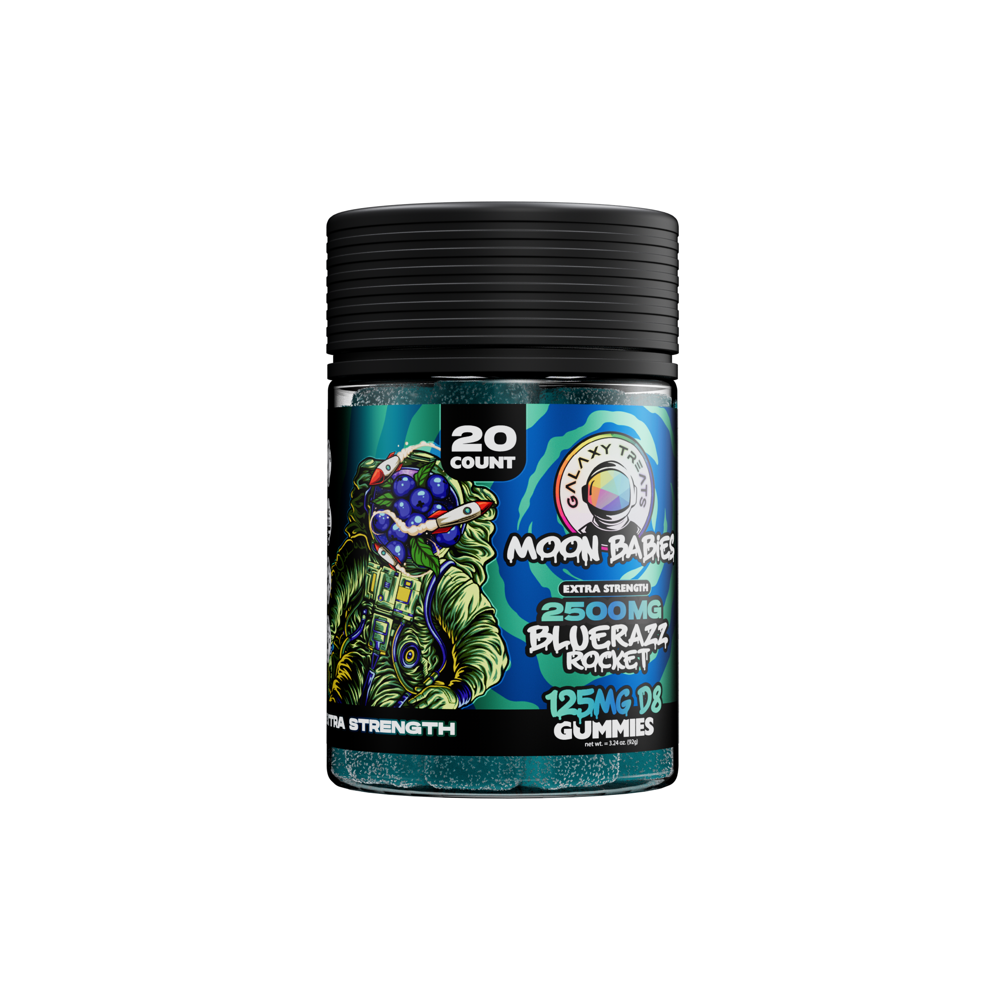 Galaxy Treats - 20ct. Delta-8 Moon Babies Extra Strength Jar - 2,500mg - (10ct.)