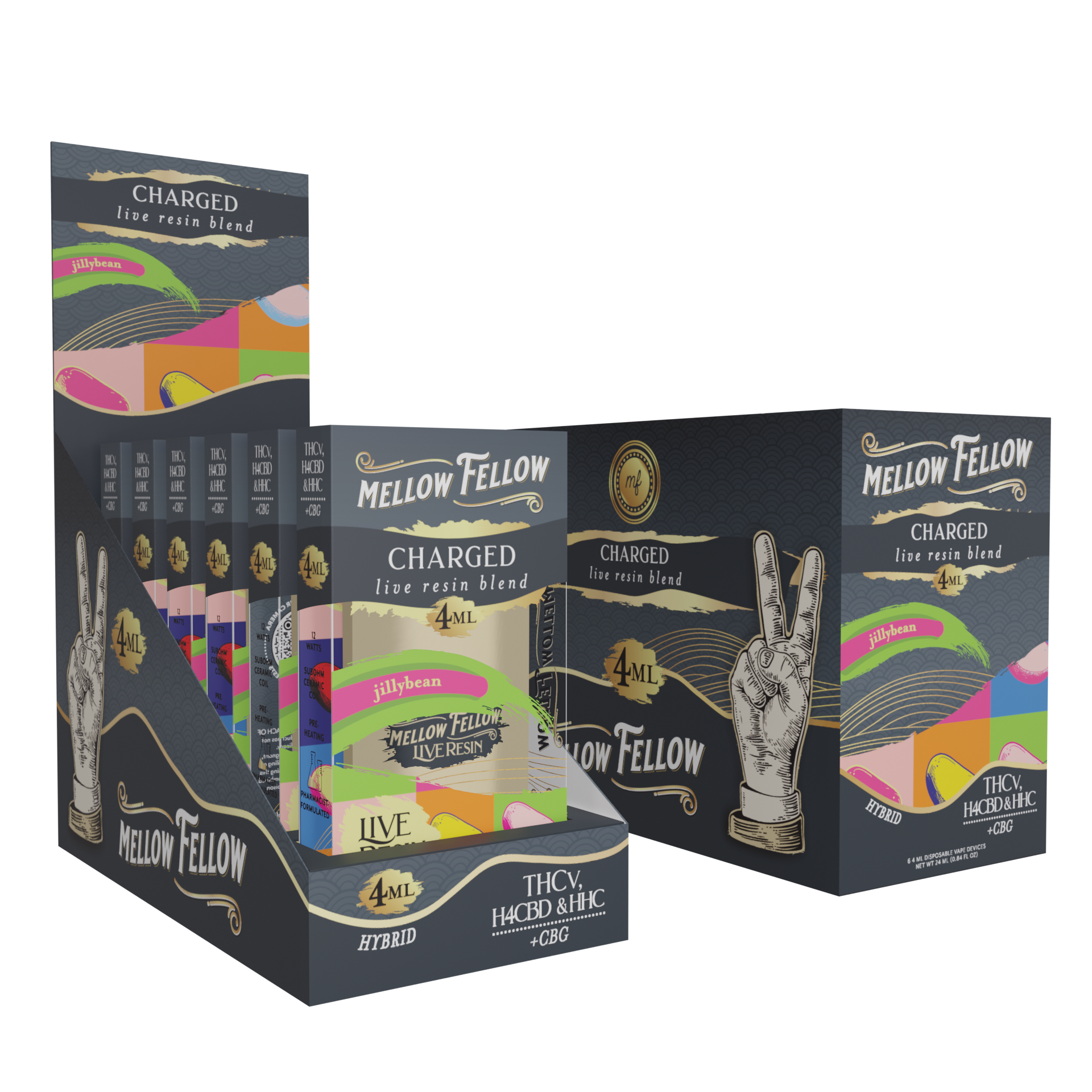 Live Resin Charged Blend 4ML Disposable Vape 6ct.