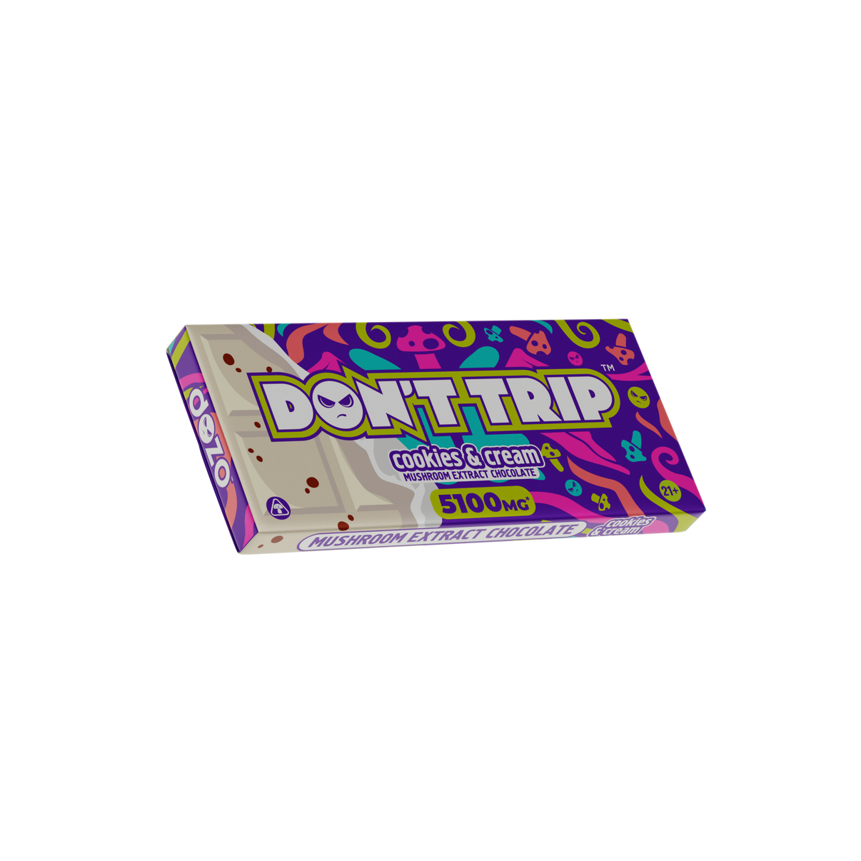 Don't Trip - Mushroom Extract Chocolates - 5,100mg Mushroom Extract | 100mg D9 - 10ct. Box