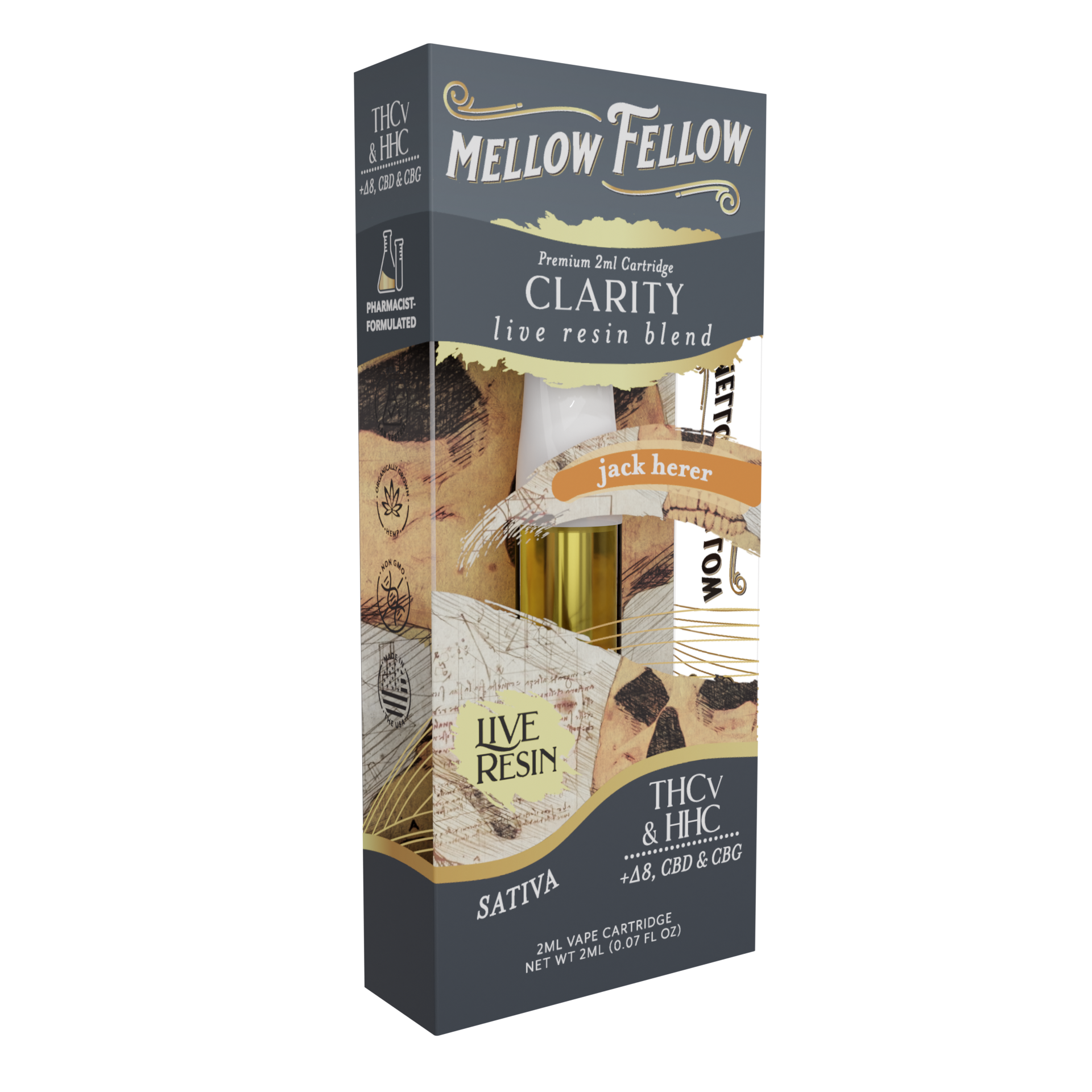 Live Resin Clarity Blend (Jack Herer) 2ML Cartridge 6ct.