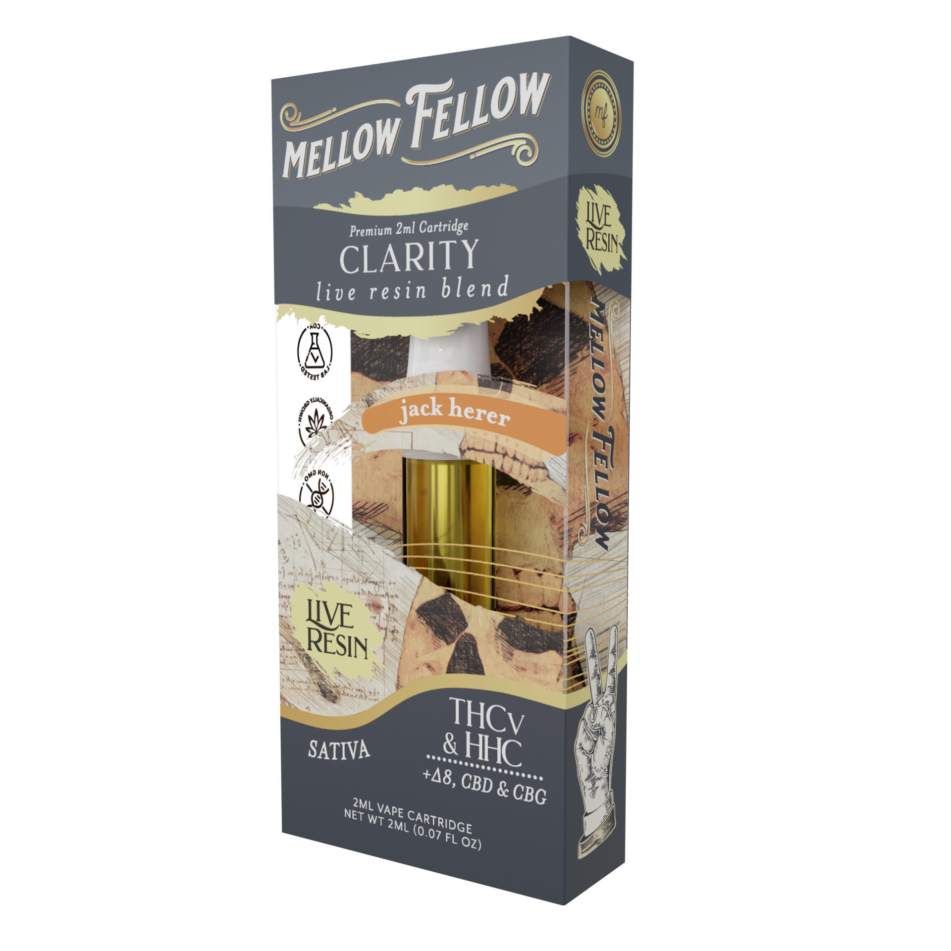 Live Resin Clarity Blend (Jack Herer) 2ML Cartridge 6ct.
