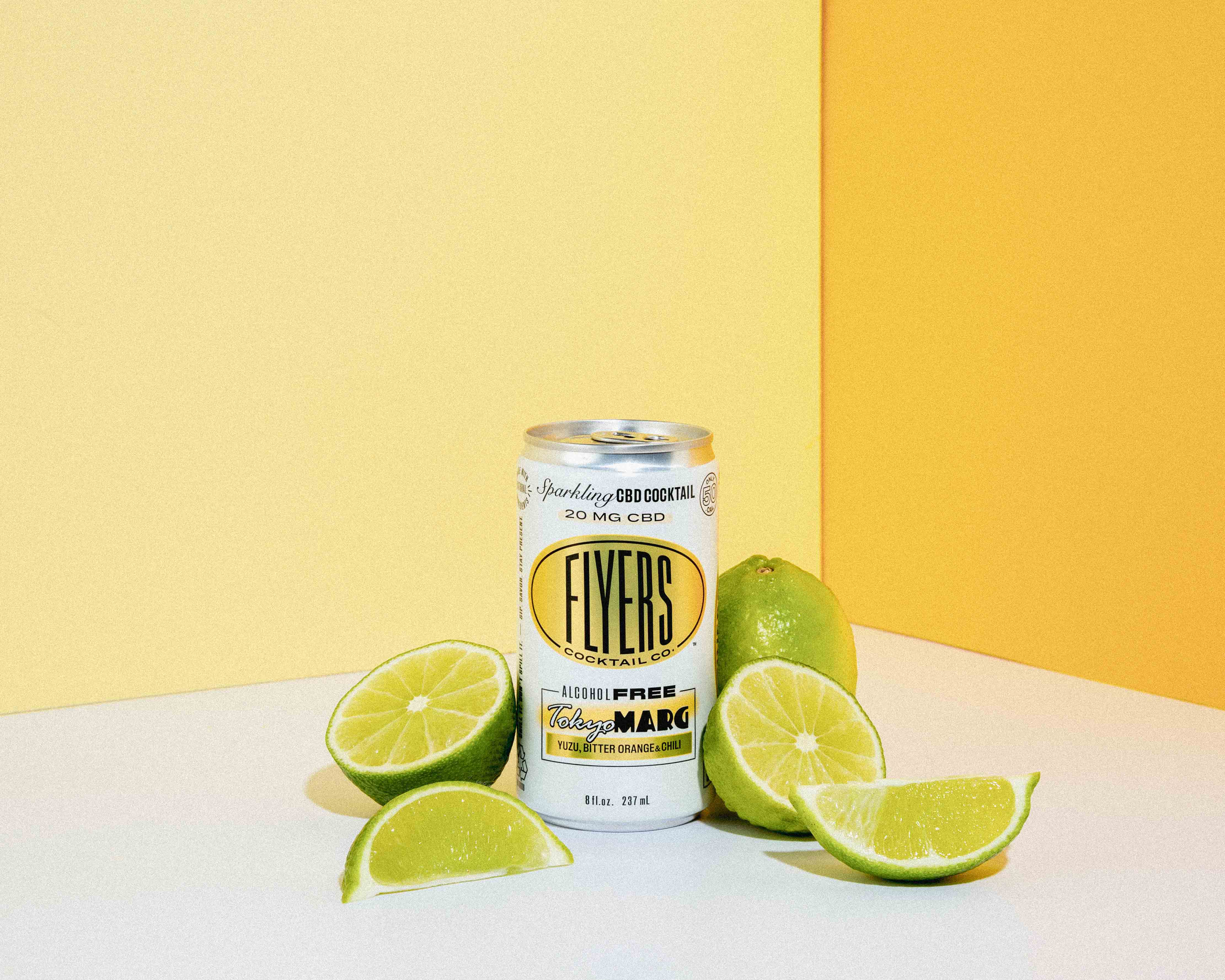 Flyers Craft Cocktails - 8oz 20mg CBD - Tokyo Margarita - 24ct Case