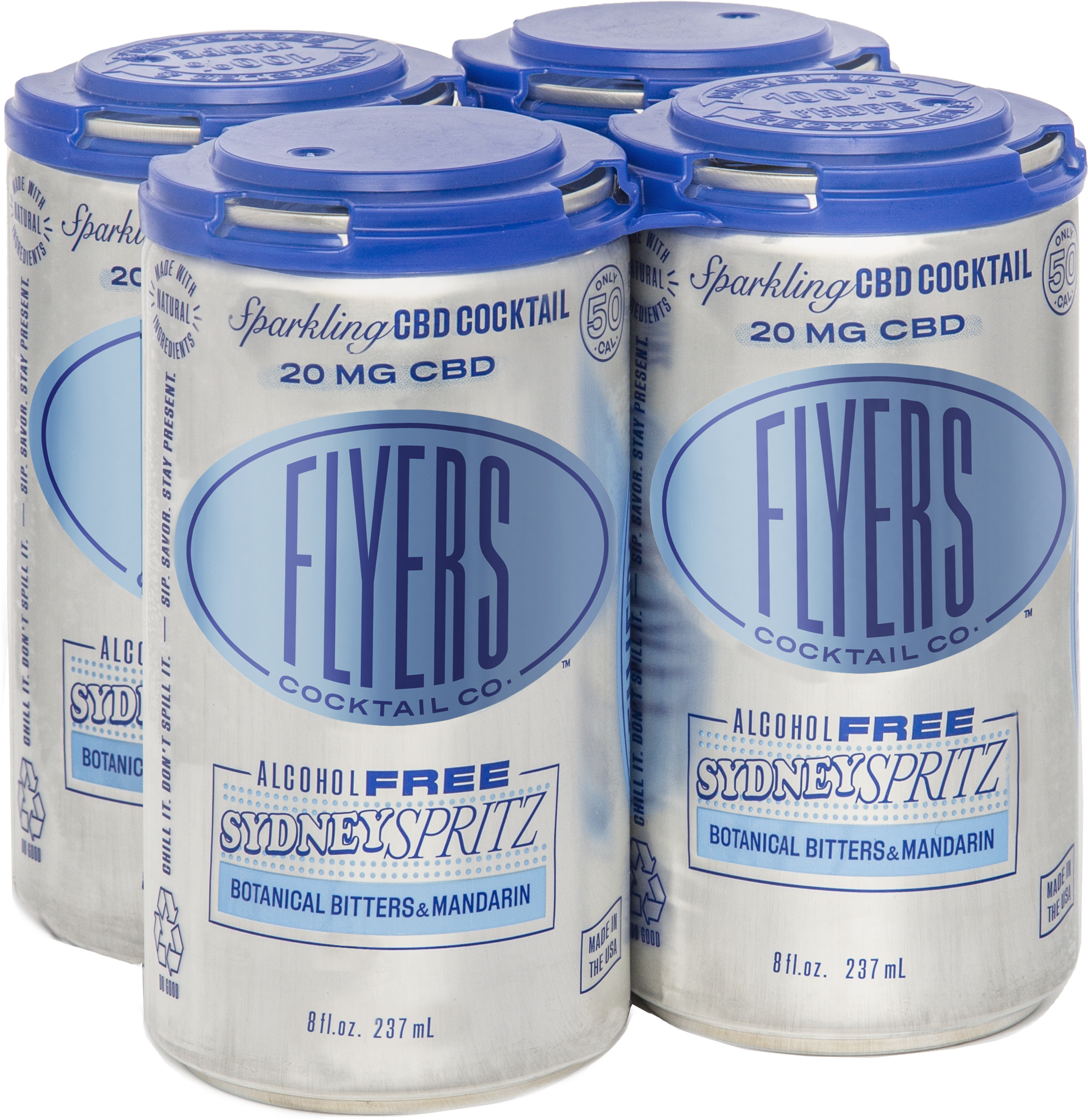 Flyers Craft Cocktails - 8oz 20mg CBD - Sydney Spritz - 24ct Case