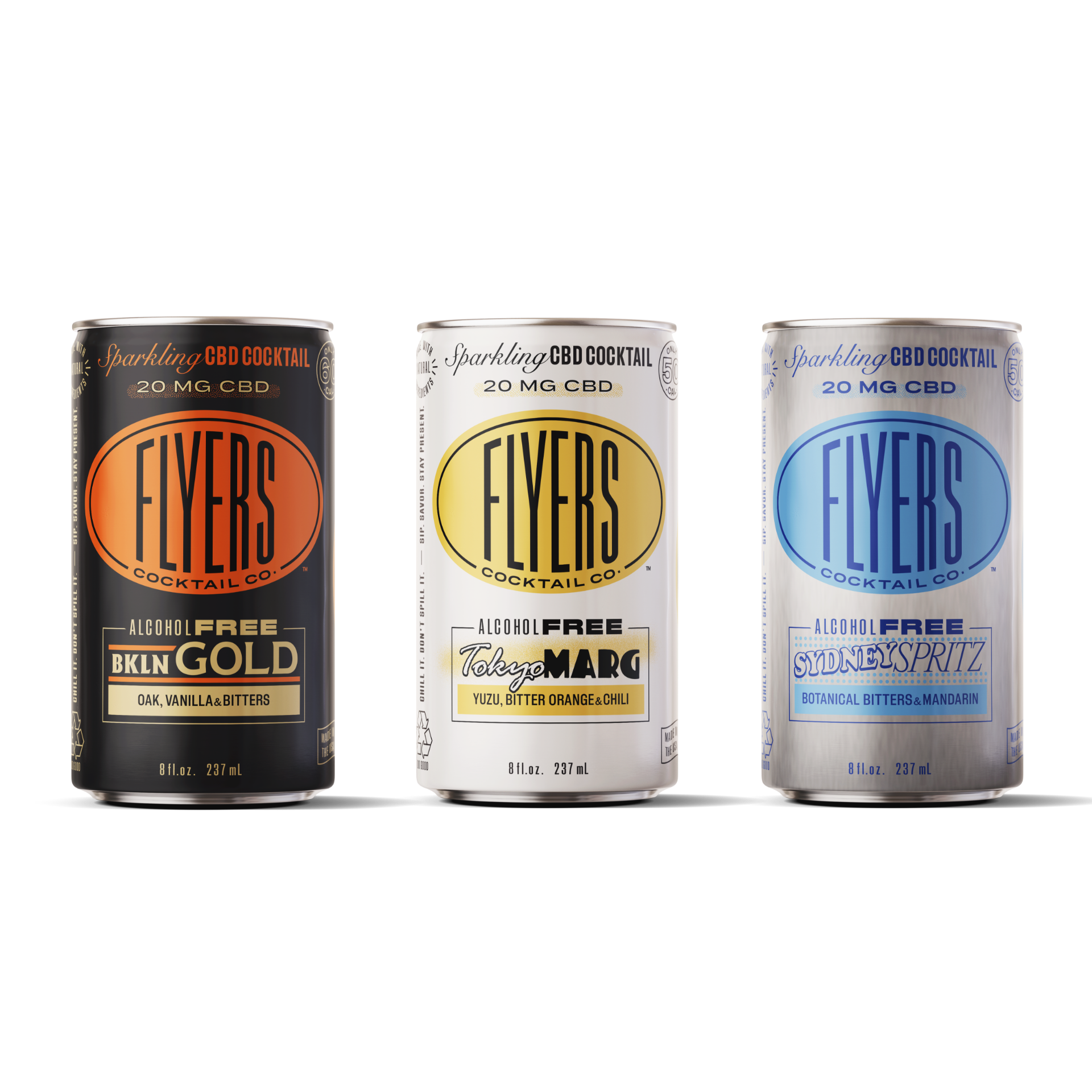Flyers Craft Cocktails - 8oz 20mg CBD - 24ct. Case Special (Buy 3 Get 1 Free)