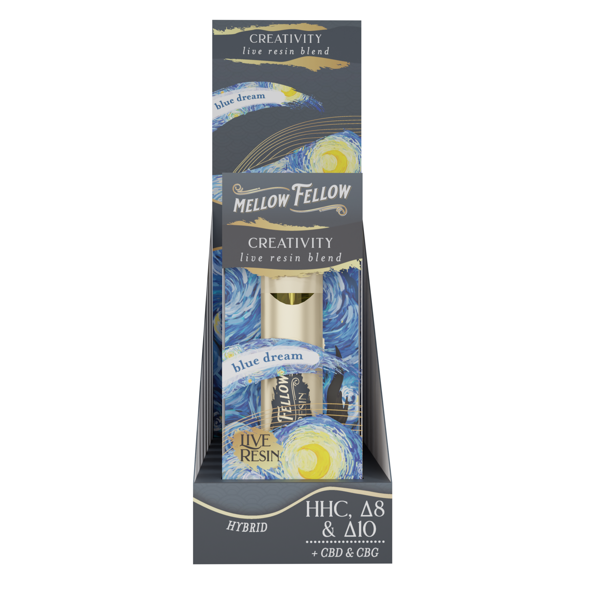 Live Resin Creativity Blend 2ML Disposable Vape Blue Dream 6ct.