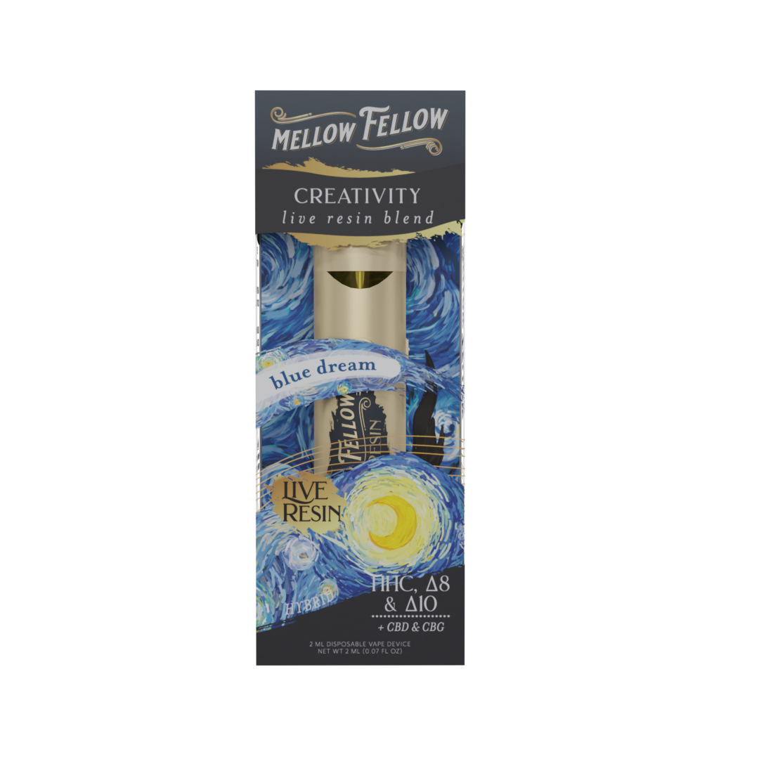 Live Resin Creativity Blend 2ML Disposable Vape Blue Dream 6ct.