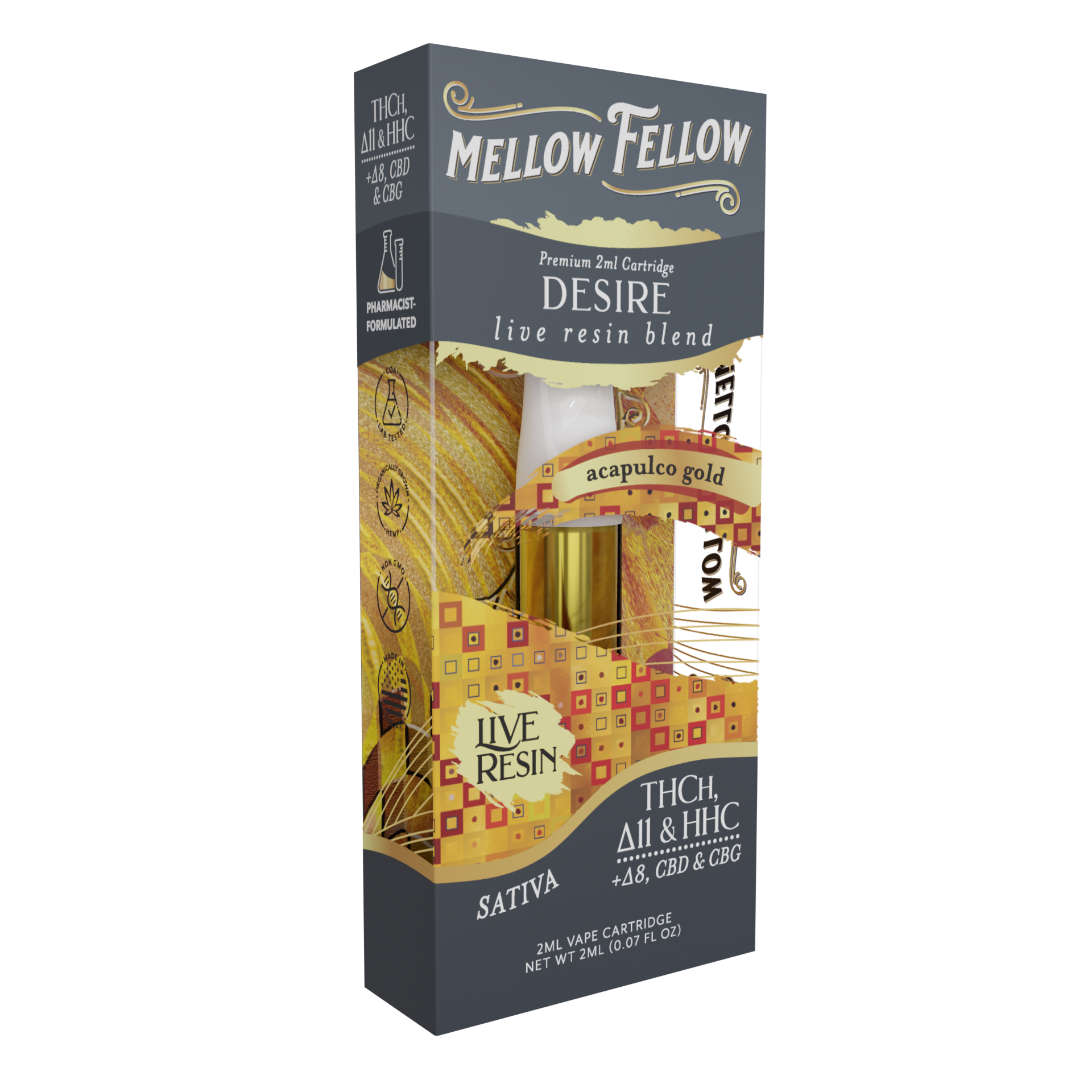Live Resin Desire Blend (Acapulco Gold) 2ML Cartridge 6ct.
