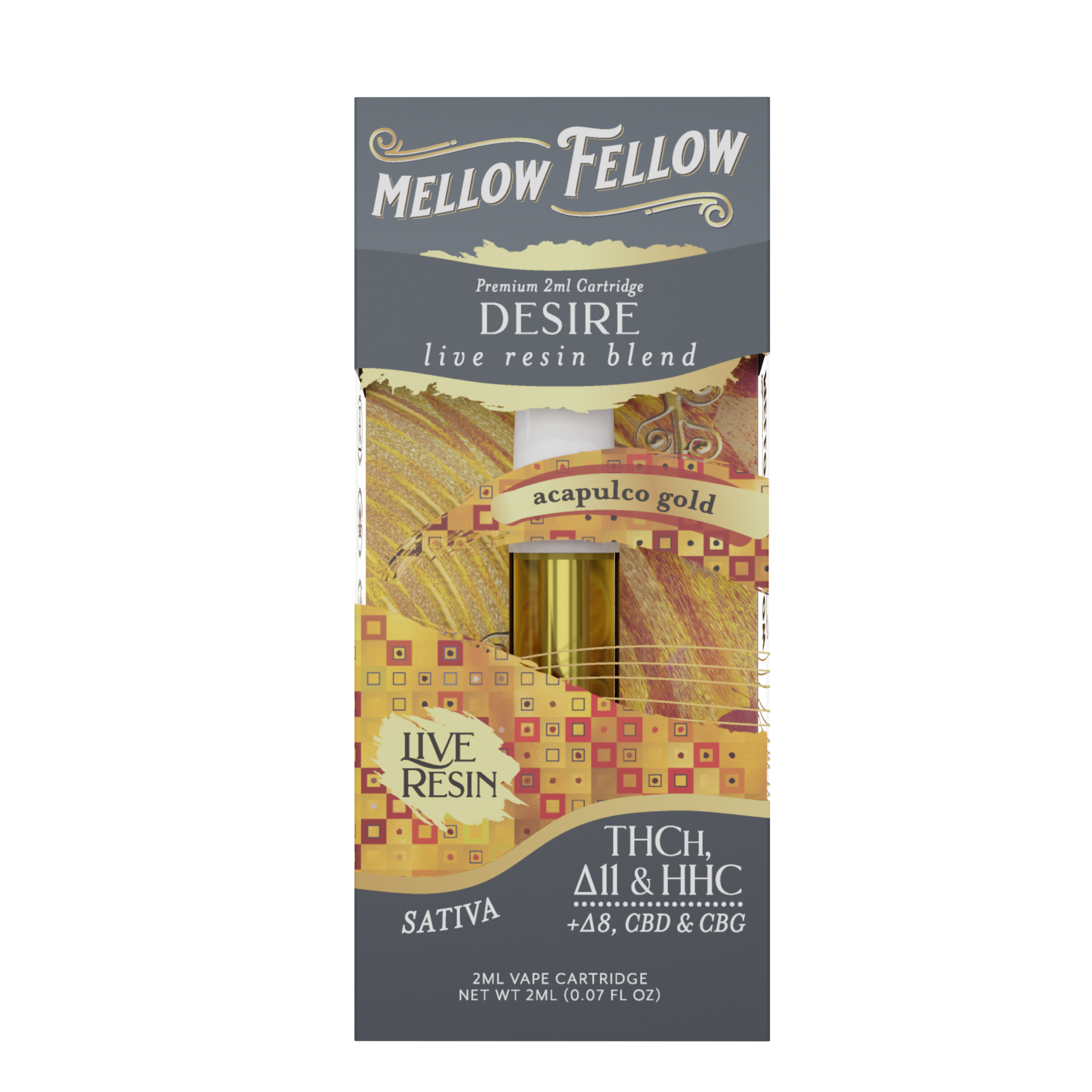Live Resin Desire Blend (Acapulco Gold) 2ML Cartridge 6ct.