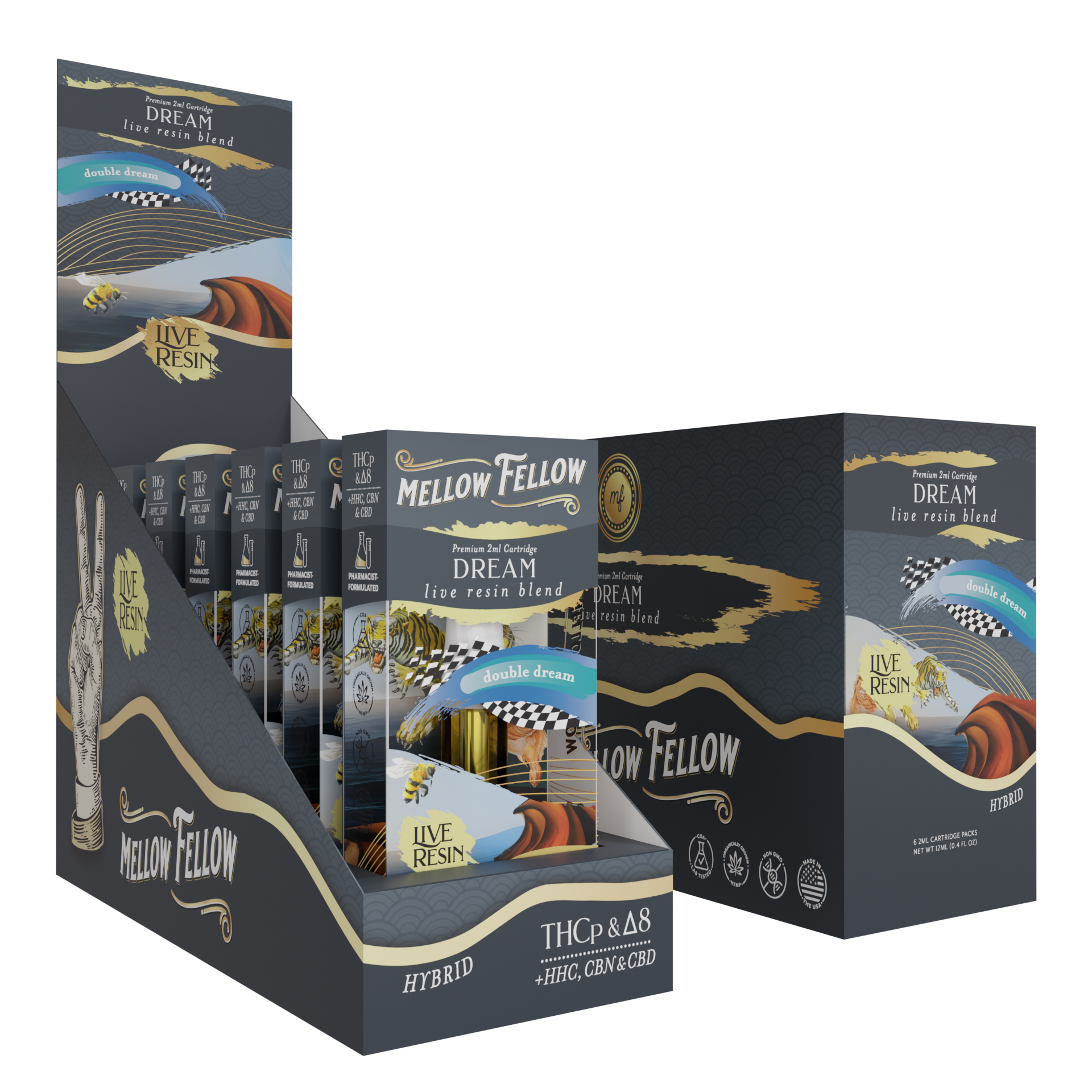 Live Resin Dream Blend (Double Dream) 2ML Cartridge 6ct.