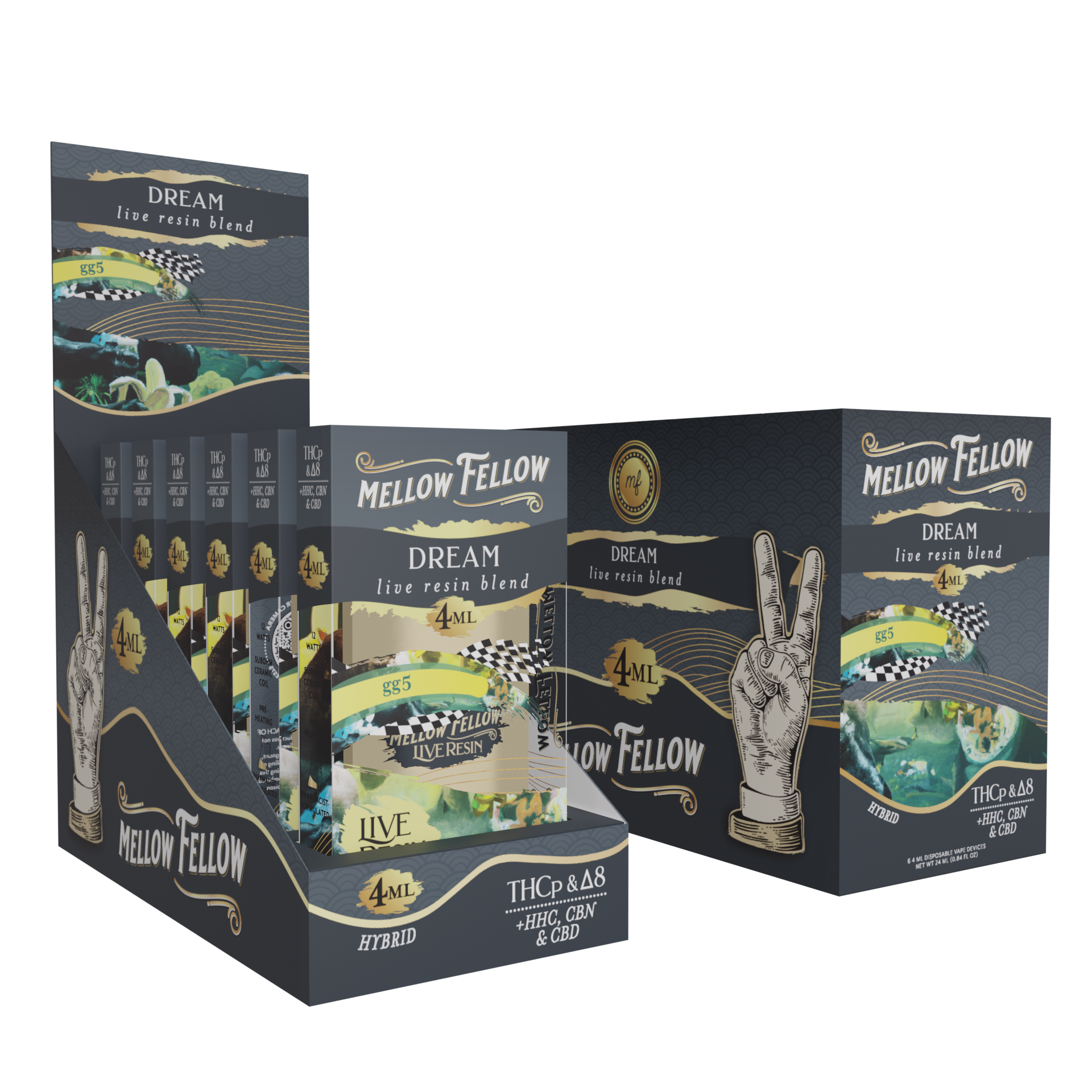 Live Resin Dream Blend 4ML Disposable Vape 6ct.