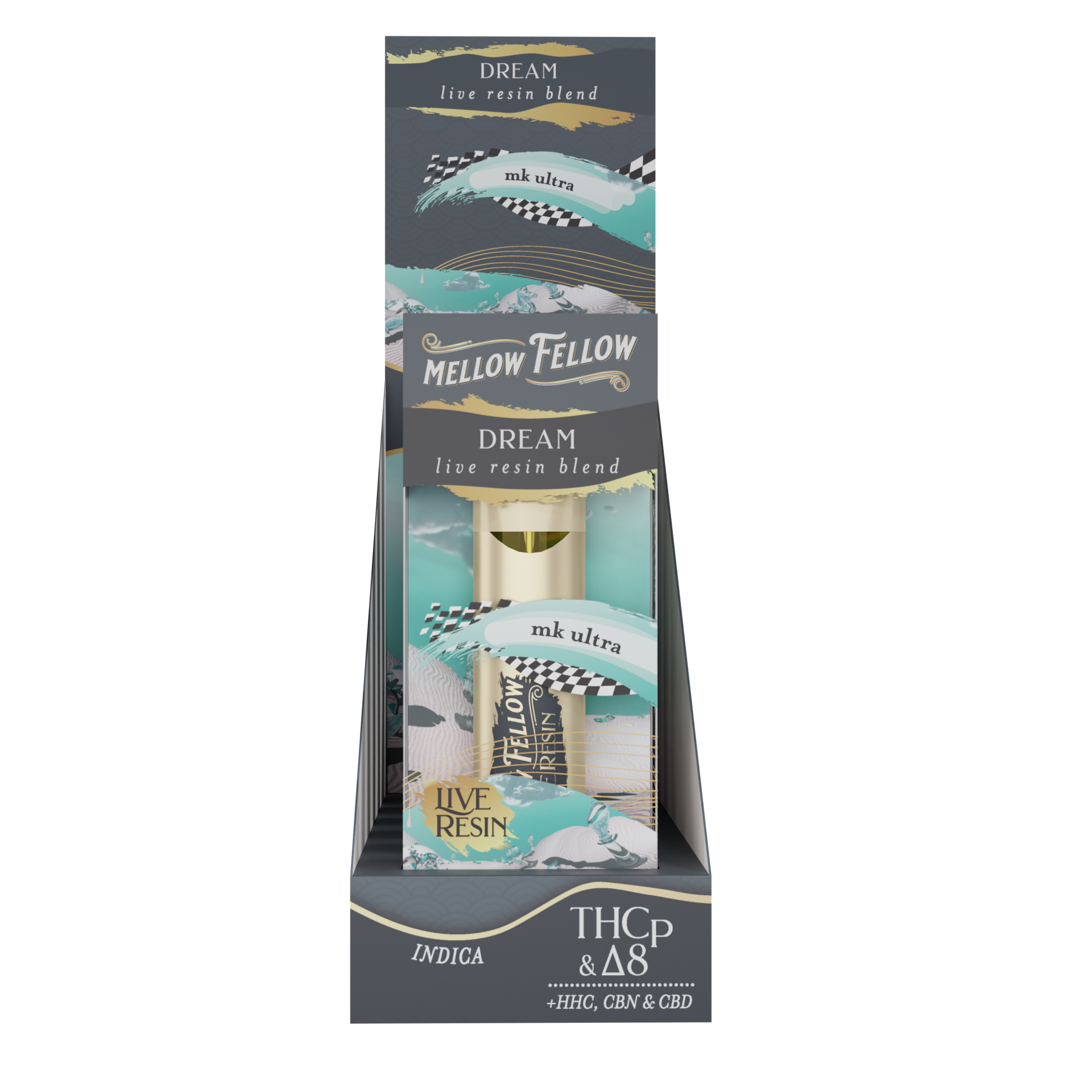 Live Resin Dream Blend 2ML Disposable Vape MK Ultra 6ct.