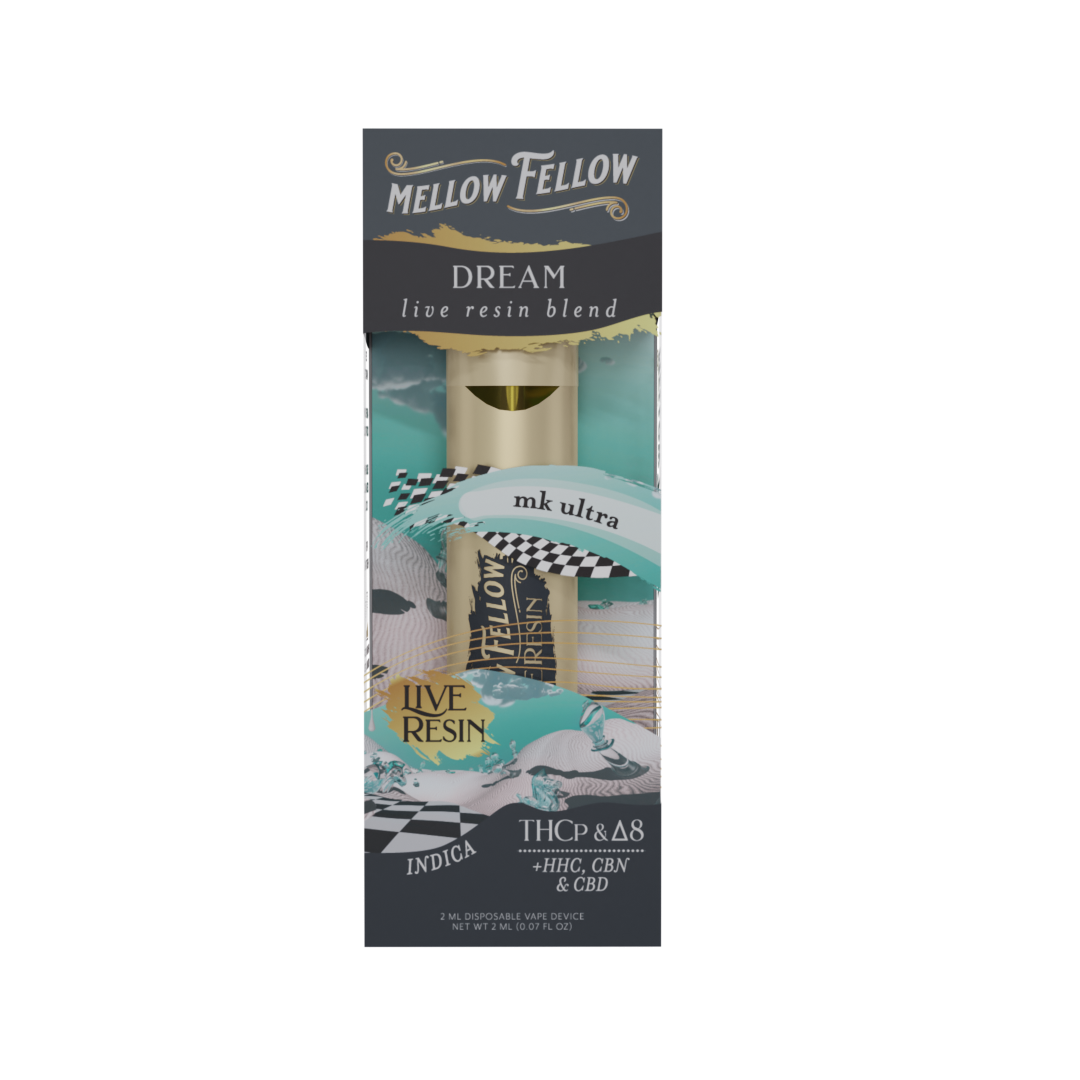 Live Resin Dream Blend 2ML Disposable Vape MK Ultra 6ct.