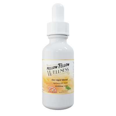 Mellow Fellow Wellness - 10,000mg Vigor Blend Tinctures (CBD|H4CBD) - Mint - 6ct Case