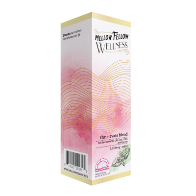 Mellow Fellow Wellness - 2000mg Elevate Blend Tinctures (CBD|CBG|CBC|CBDv) - Mint - 6ct Case