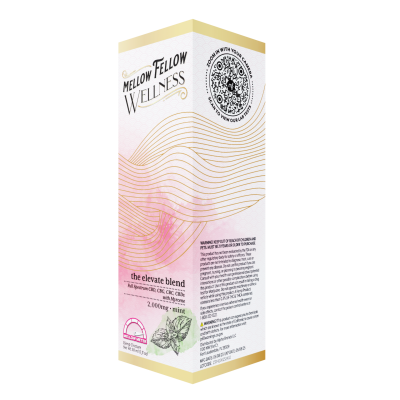 Mellow Fellow Wellness - 2000mg Elevate Blend Tinctures (CBD|CBG|CBC|CBDv) - Mint - 6ct Case