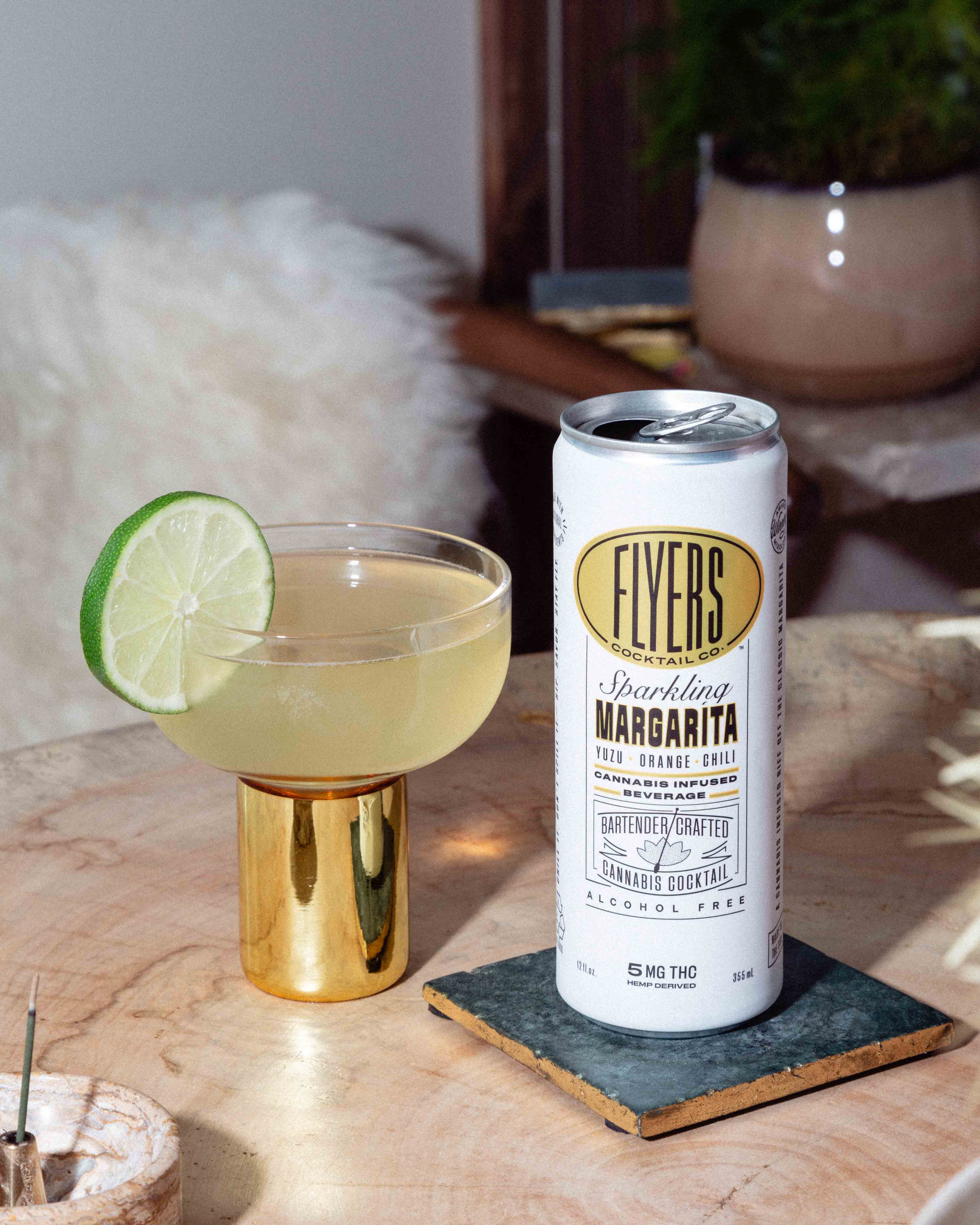Flyers Craft Cocktails - 12oz 5mg Delta-9 THC - Tokyo Margarita - 24ct Case