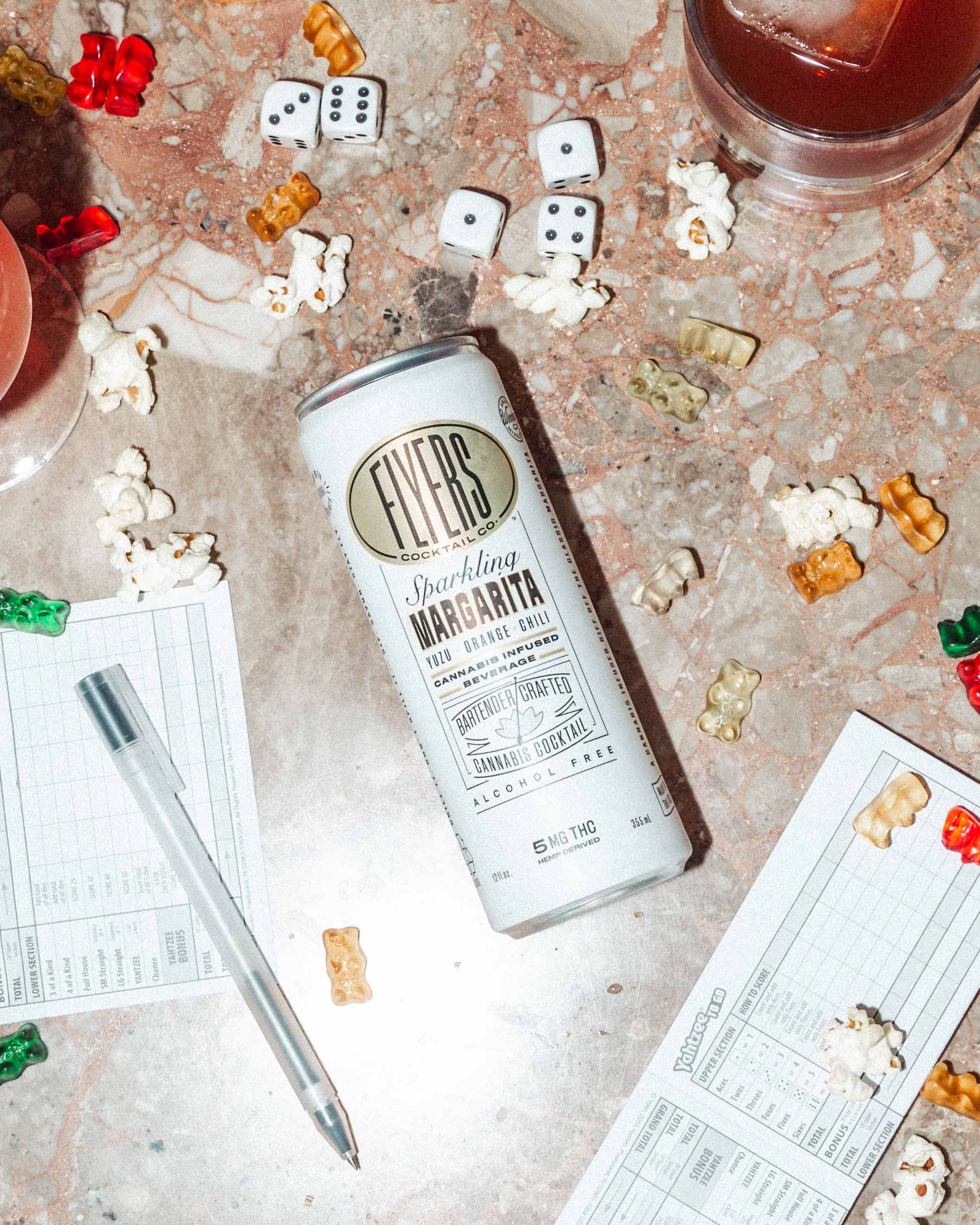 Flyers Craft Cocktails - 12oz 5mg Delta-9 THC - Tokyo Margarita - 24ct Case