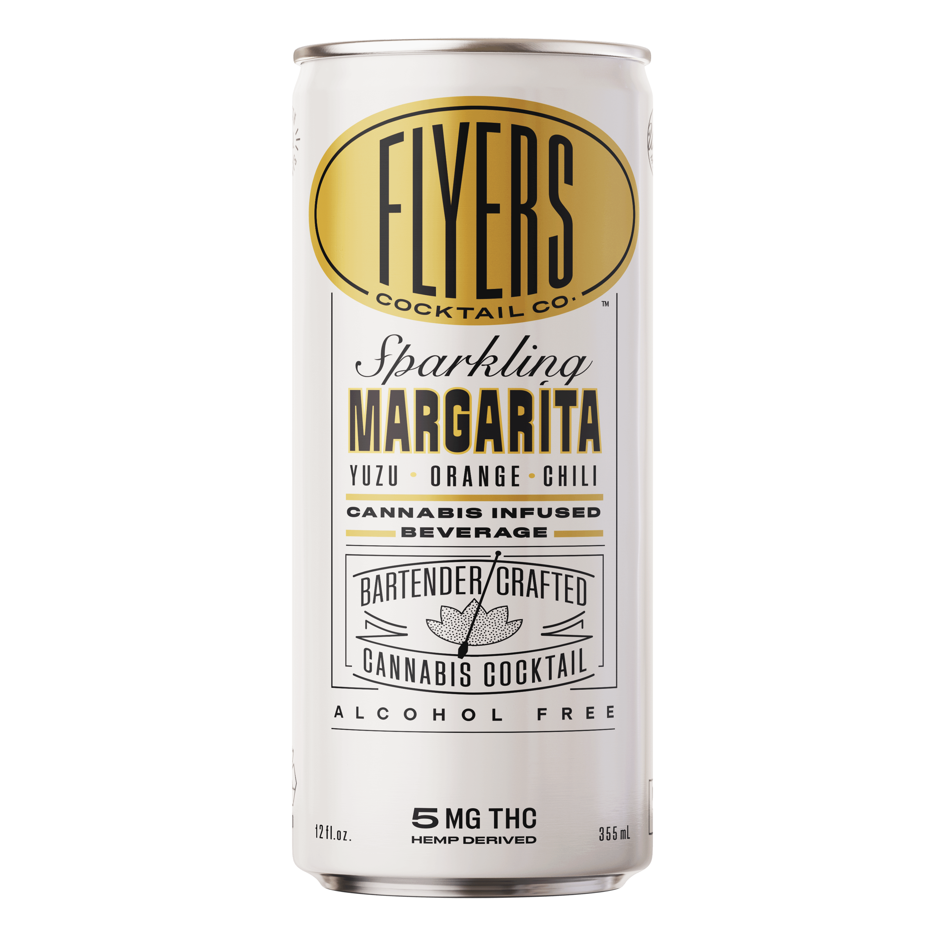 Flyers Craft Cocktails - 12oz 5mg Delta-9 THC - Tokyo Margarita - 24ct Case