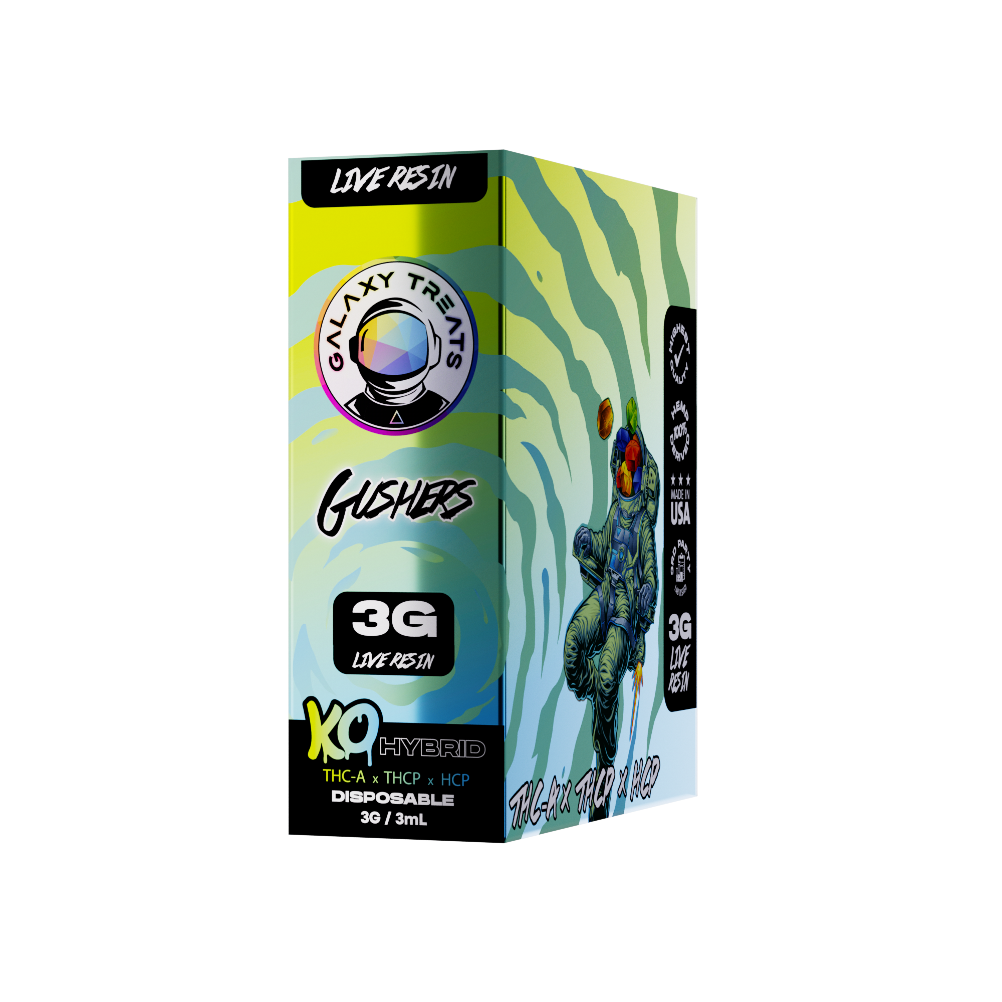 Galaxy Treats - 3g Live Resin Disposable - THCA | THCP | HCP - 5ct. Box