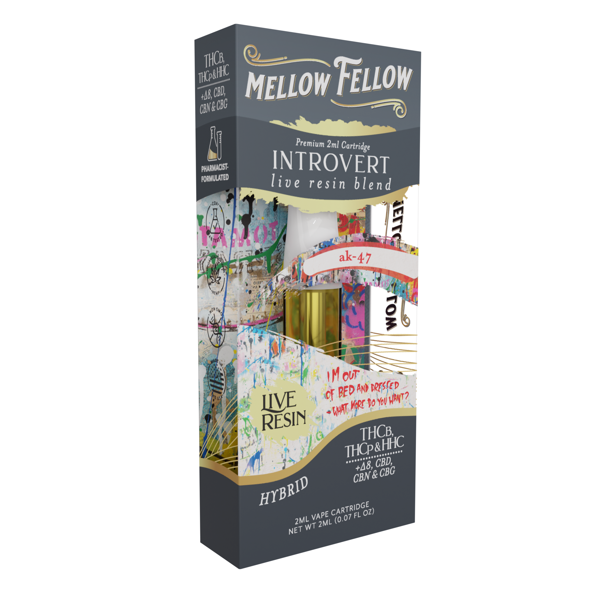 Live Resin Introvert Blend (AK47) 2ML Cartridge 6ct.