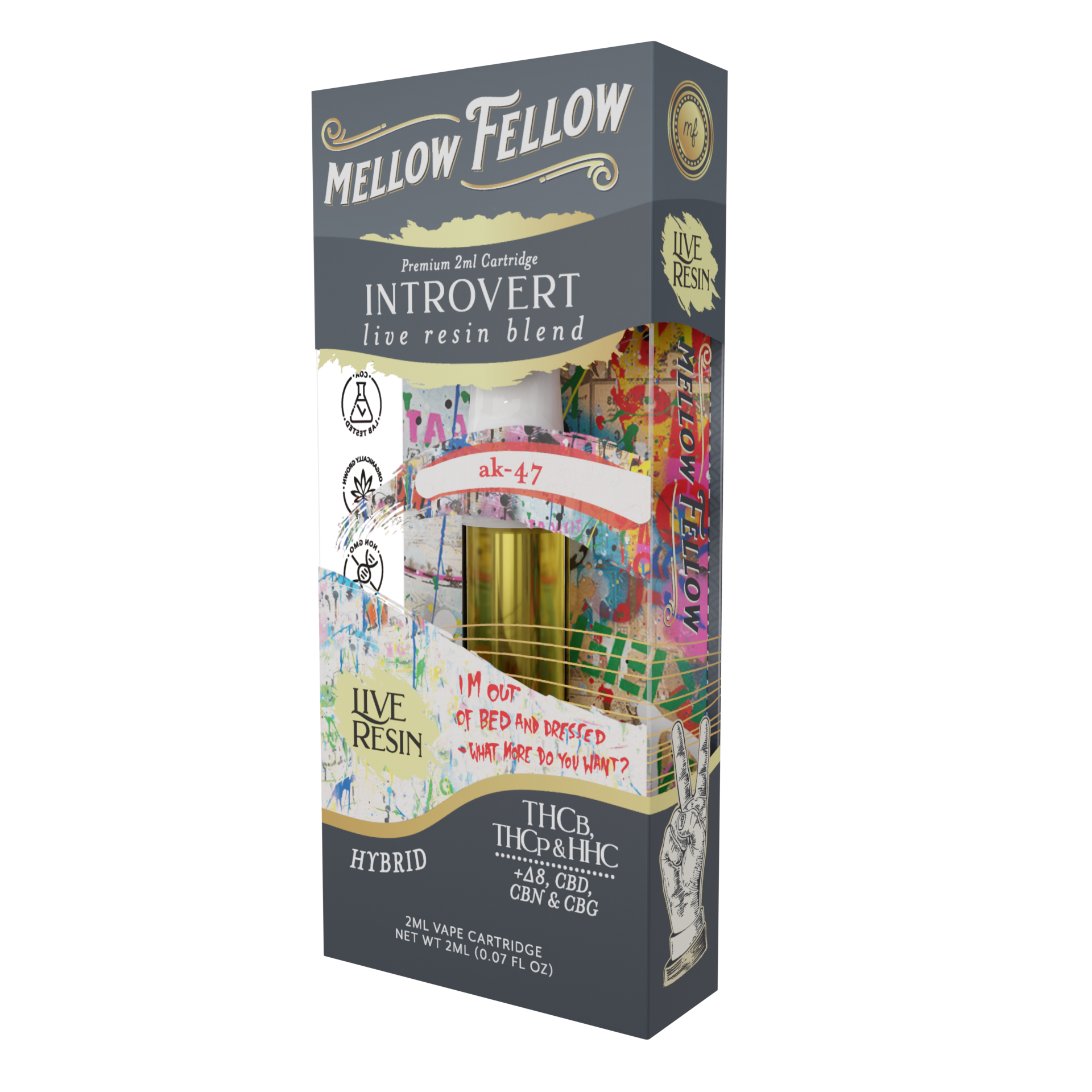 Live Resin Introvert Blend (AK47) 2ML Cartridge 6ct.