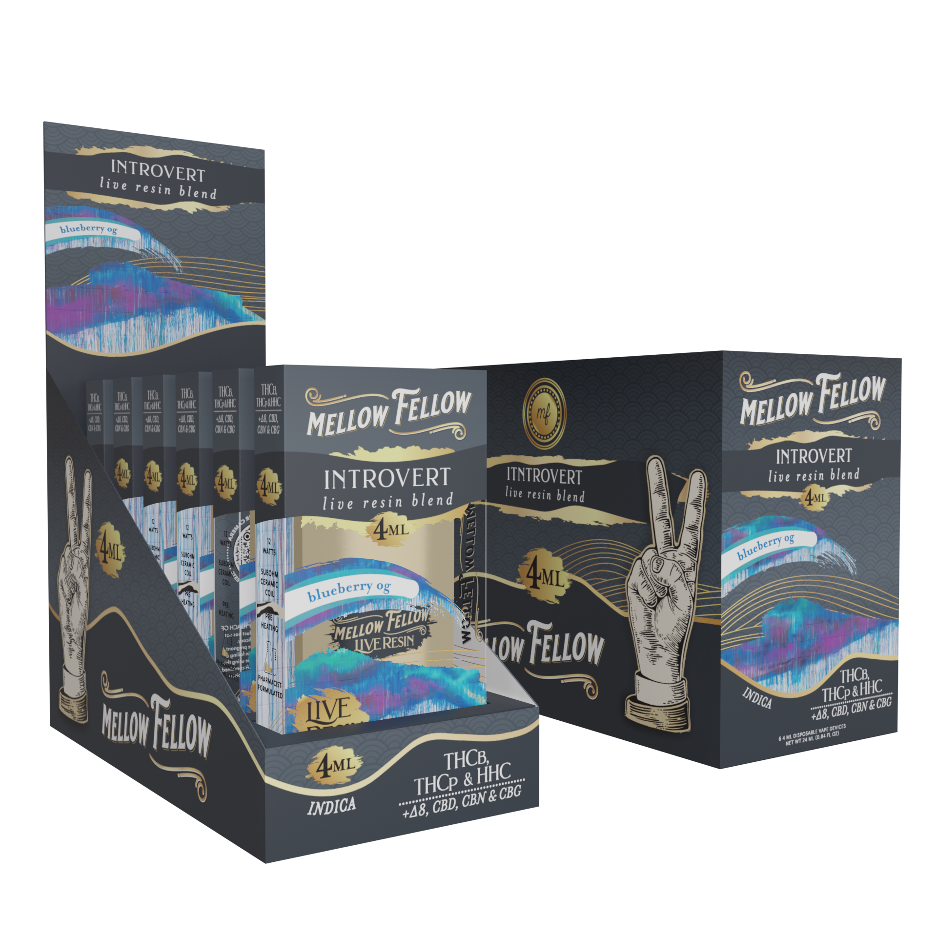 Live Resin Introvert Blend 4ML Disposable Vape 6ct.
