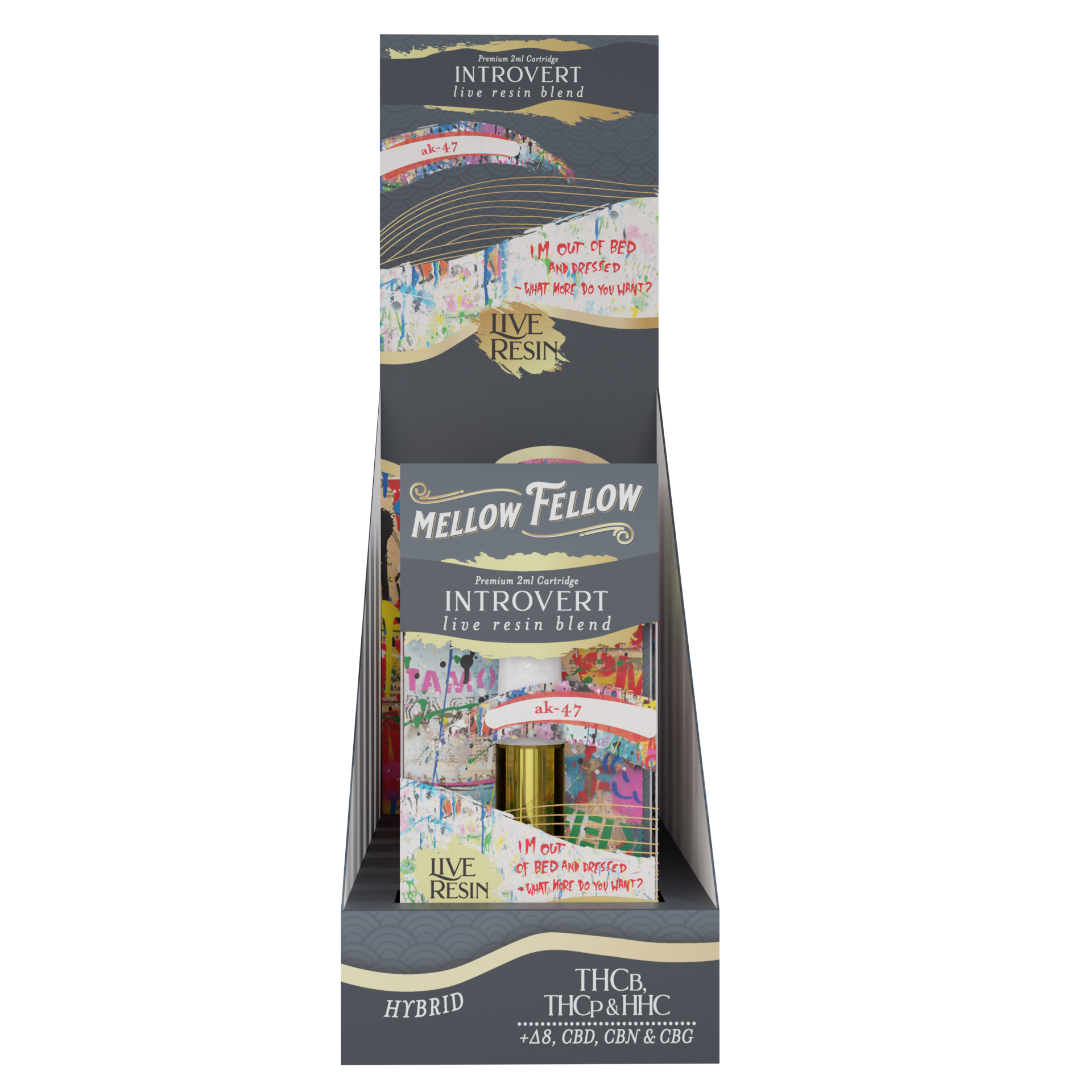 Live Resin Introvert Blend (AK47) 2ML Cartridge 6ct.