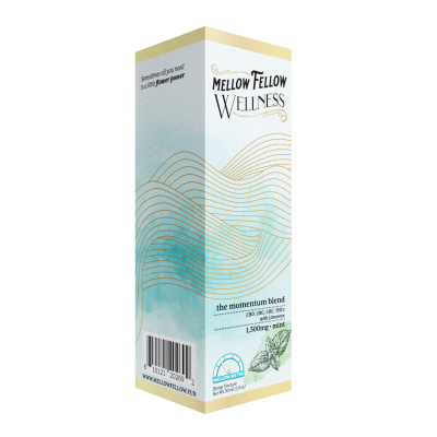 Mellow Fellow Wellness - 1500mg Momentum Blend Tinctures (CBD|CBG|THCv|CBC) - Mint - 6ct Case