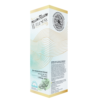 Mellow Fellow Wellness - 1500mg Momentum Blend Tinctures (CBD|CBG|THCv|CBC) - Mint - 6ct Case