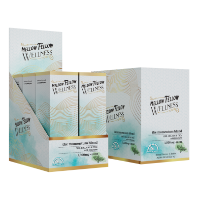 Mellow Fellow Wellness - 1500mg Momentum Blend Tinctures (CBD|CBG|THCv|CBC) - Mint - 6ct Case