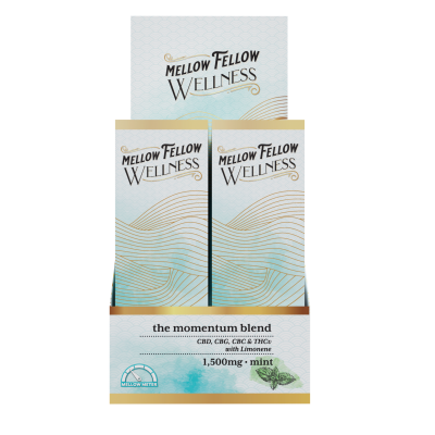 Mellow Fellow Wellness - 1500mg Momentum Blend Tinctures (CBD|CBG|THCv|CBC) - Mint - 6ct Case