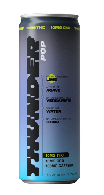 THUNDER - 10mg D9 THC | 100mg caffiene - Infused Energy - 24ct. Case