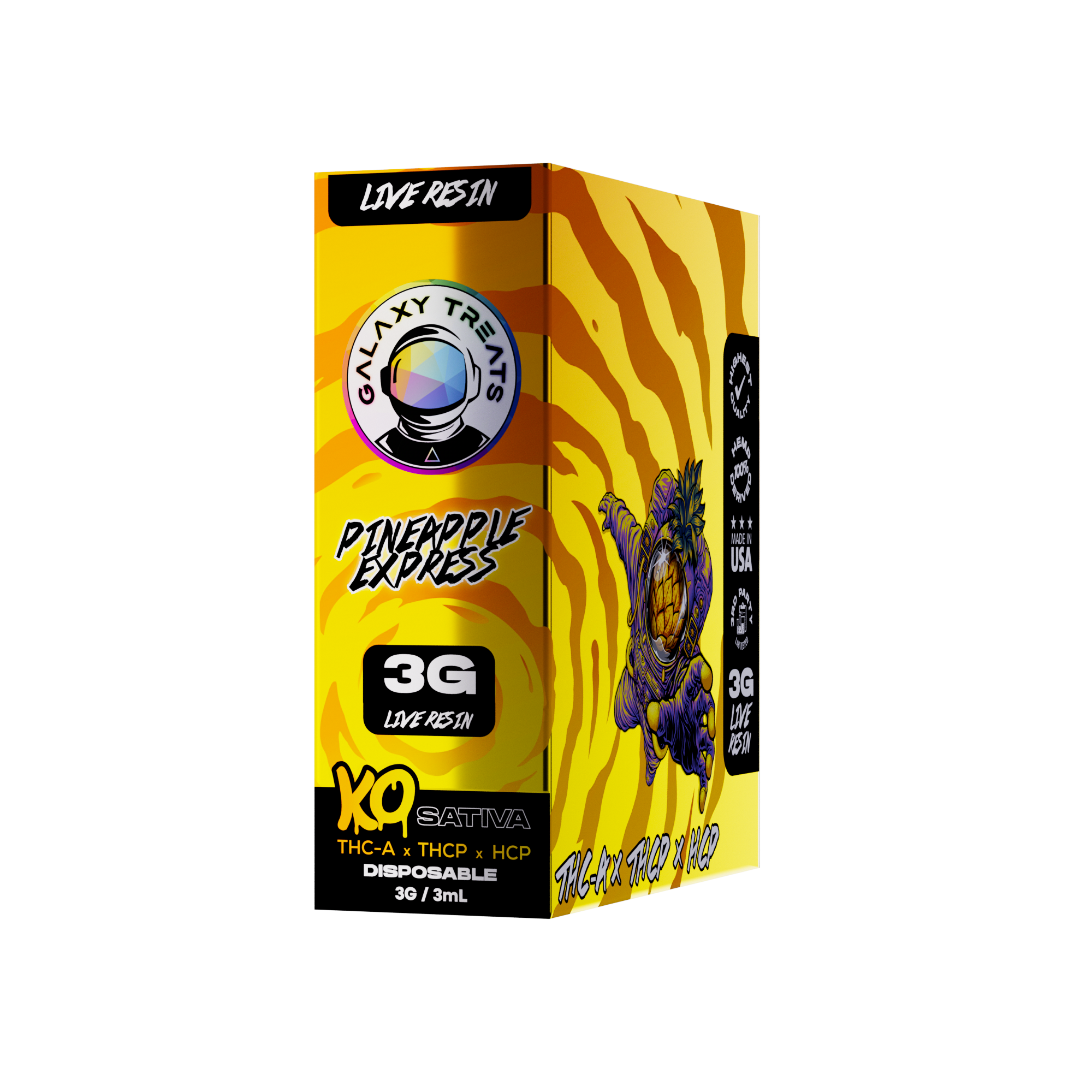 Galaxy Treats - 3g Live Resin Disposable - THCA | THCP | HCP - 5ct. Box