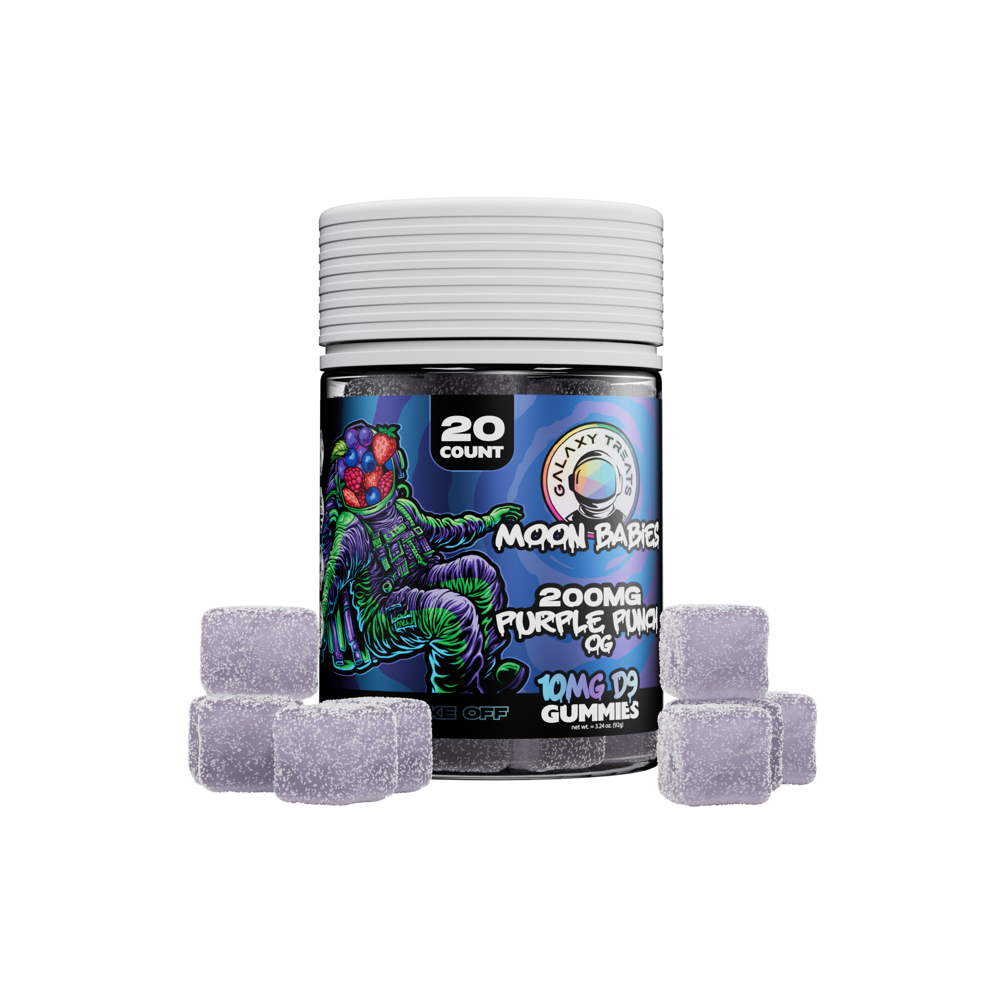 Galaxy Treats - 20ct. Delta-9 Moon Babies Jar - 200mg (10ct.)