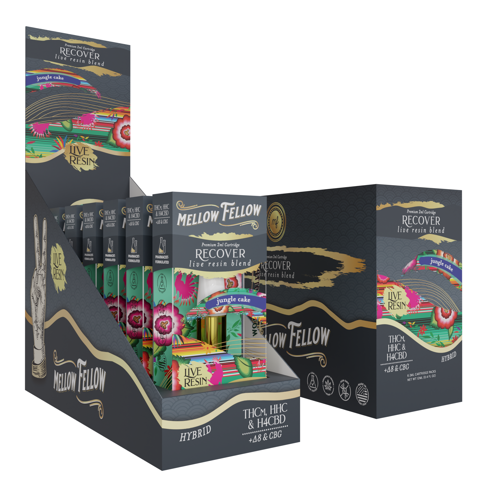 Live Resin Recover Blend (Jungle Cake) 2ML Cartridge 6ct.