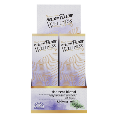 Mellow Fellow Wellness - 1500mg Rest Blend Tinctures (CBD|CBN|CBD) - Mint - 6ct Case