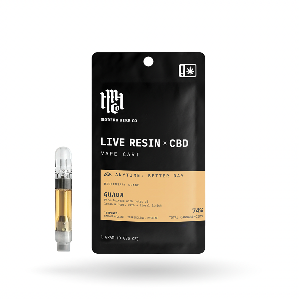 Modern Herb Co - 1g Live Resin CBD Cartridge (12ct Box)