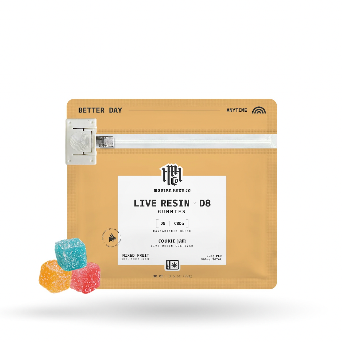 Modern Herb Co - 30ct. 25mg Live Resin D8 Gummies (12ct Box)