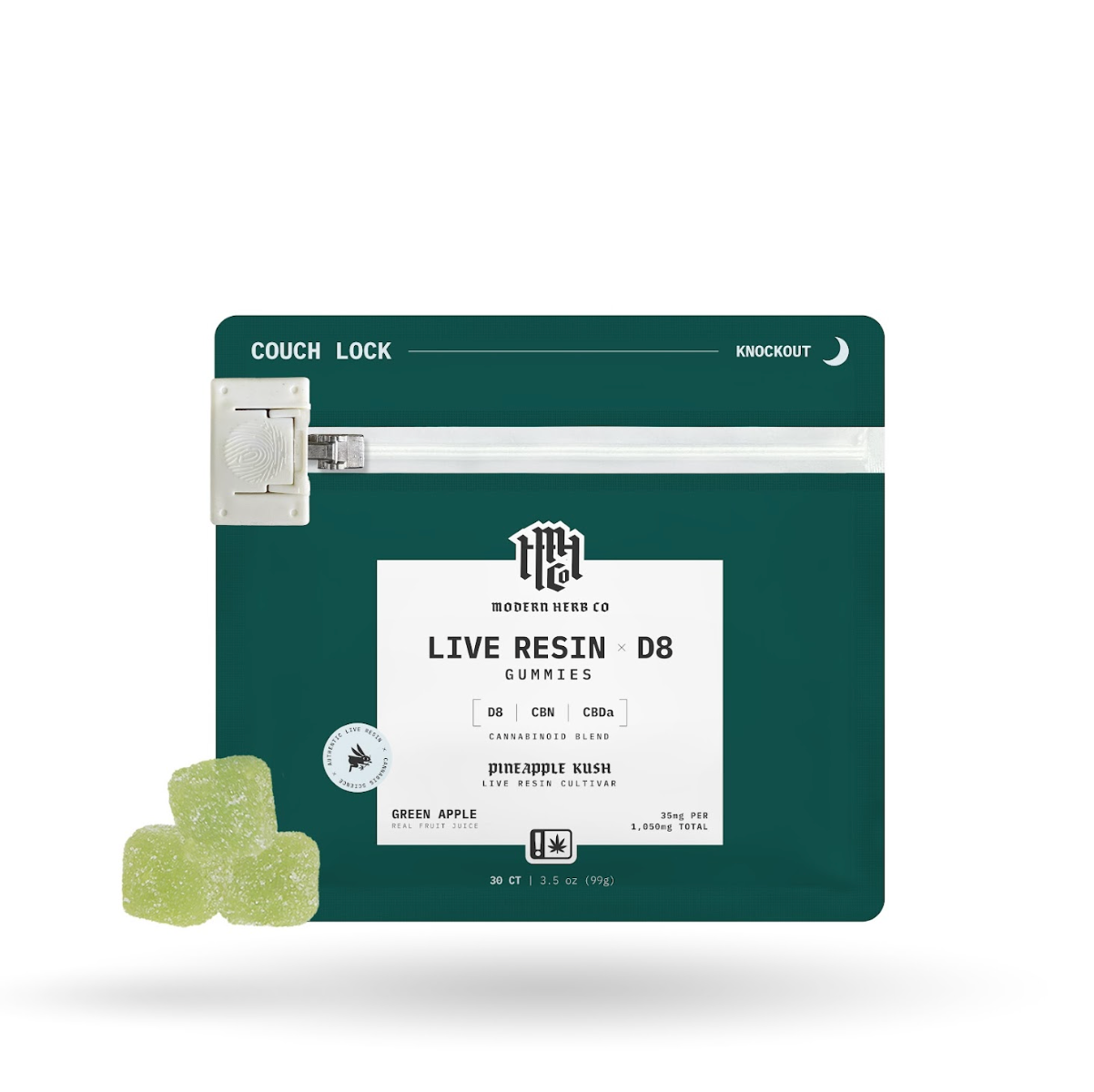 Modern Herb Co - 30ct. 25mg Live Resin D8 Gummies (12ct Box)