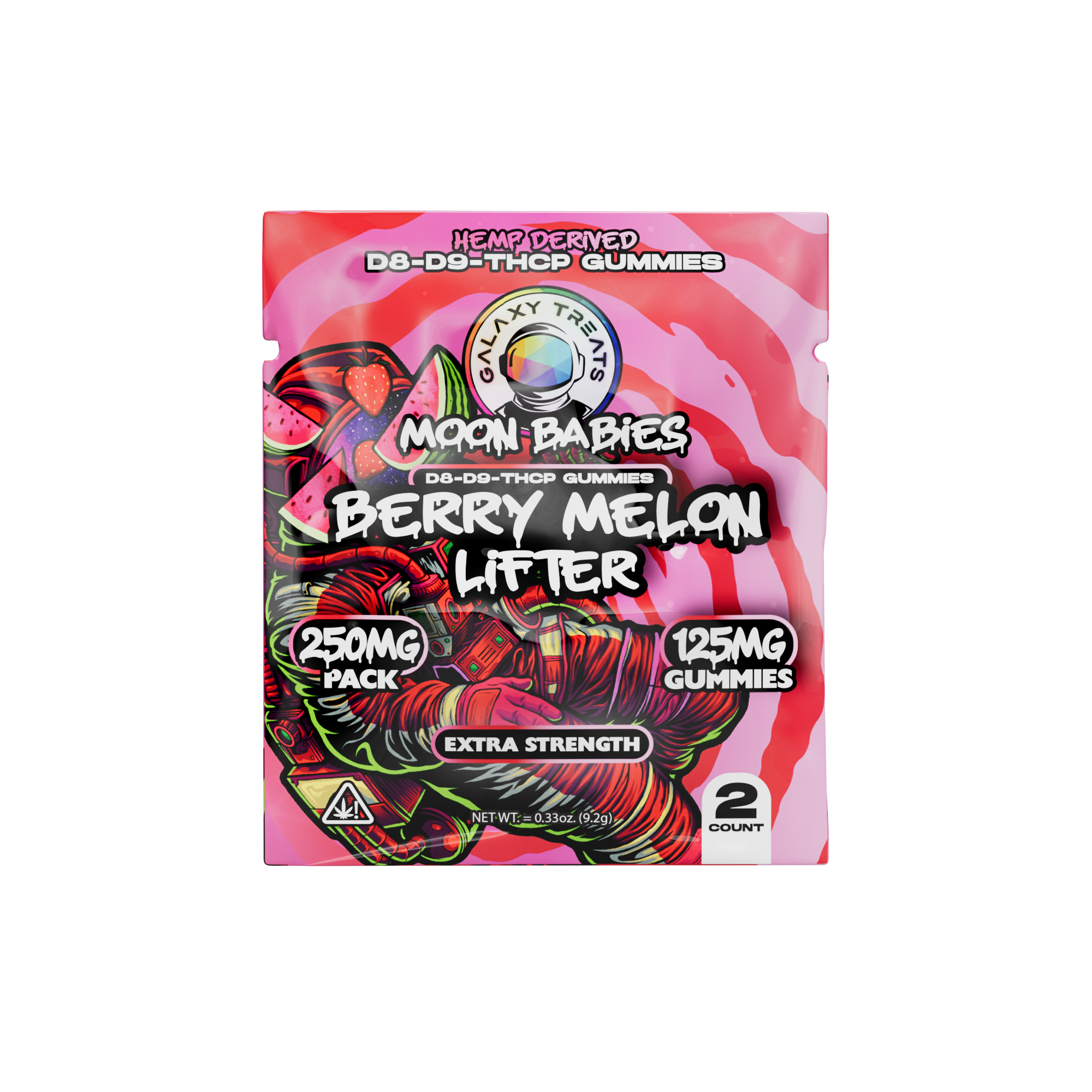 Galaxy Treats - EXTRA STRENGTH D8|D9|THCP Moon Babies Gravity Feeder - 12,500mg (50ct.)