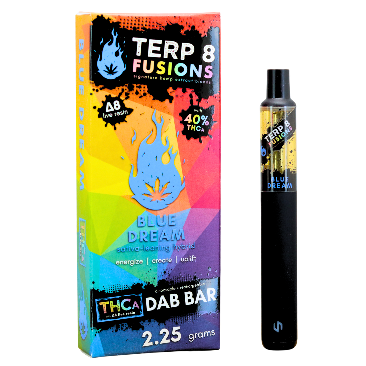 Terp 8 - 2.25g THCA + D8 Live Resin Disposable Dab Bar (6ct.)