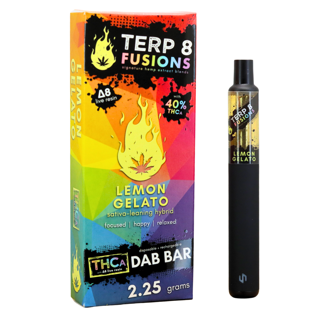Terp 8 - 2.25g THCA + D8 Live Resin Disposable Dab Bar (6ct.)