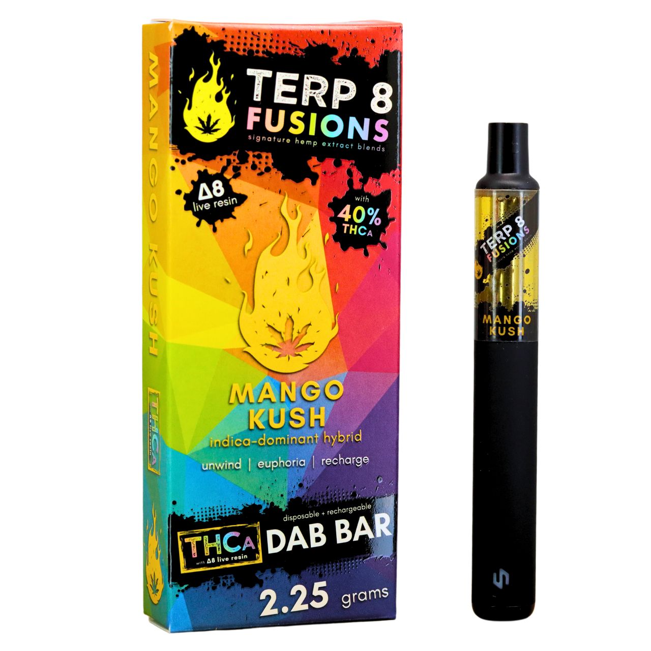 Terp 8 - 2.25g THCA + D8 Live Resin Disposable Dab Bar (6ct.)
