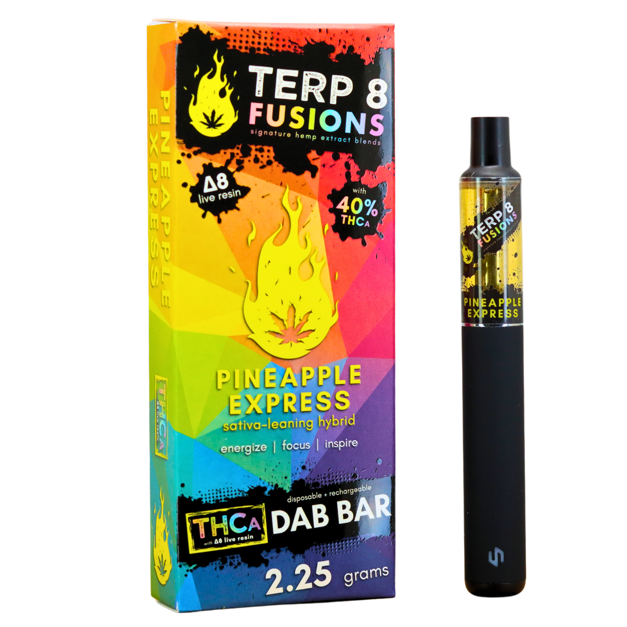 Terp 8 - 2.25g THCA + D8 Live Resin Disposable Dab Bar (6ct.)